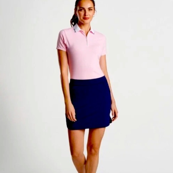 Peter Millar Alice Petal Hem Golf Skort Blue